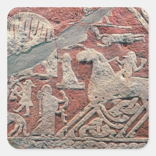 佐賀を描く姿の詳細 スクエアシール (正面)