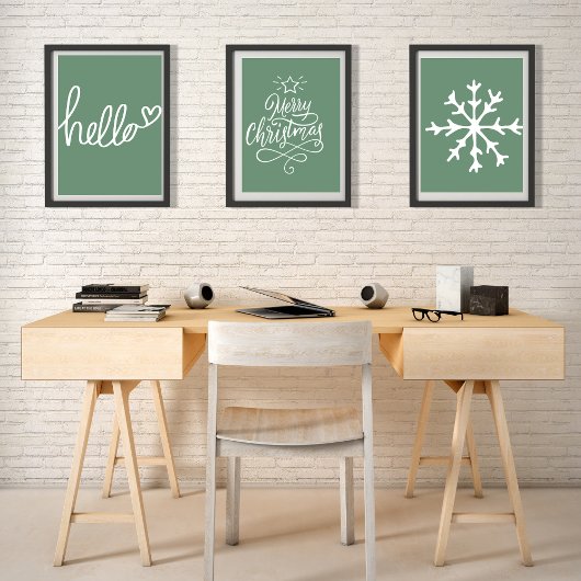 佐賀グリーンハロークリスマスウォールアート ポスター