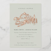 佐賀グリーンバラ金ゴールドマウンテンパインカップルシャワー 箔招待状 (正面)