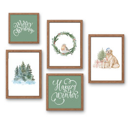 佐賀グリーンメリークリスマスウォールアート ポスター