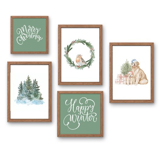 佐賀グリーンメリークリスマスウォールアート ポスター