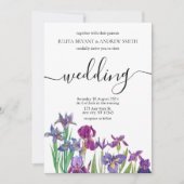 佐賀緑ユニークフローラス結婚クリプト 招待状 (正面)