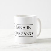 佐野伍長のメンス・サナ – 彼の健康な心 コーヒーマグカップ (正面右)