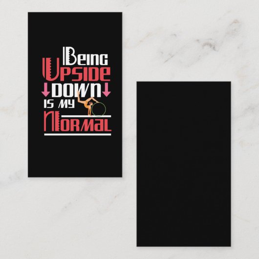 体おもしろい操引用文体操タンブルアスリート 名刺 (正面/裏面)