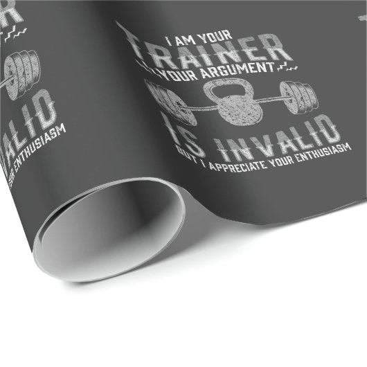 体おもしろい育トレーニング訓練パーソナルトレーナー ラッピングペーパー (ロールコーナー)