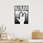 体からSFポスター署名プリント ポスター (キッチン)