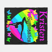 体かわいらし操が好きパーソナライズされただ フリースブランケット (正面(横))