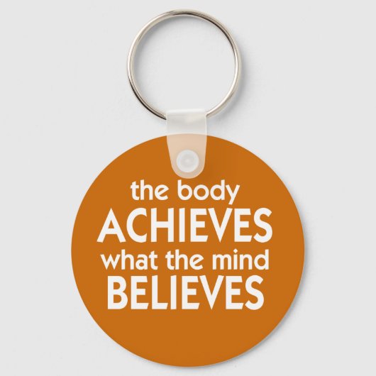 体が心を叶え信じる キーホルダー (正面)