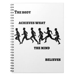 体が心を叶え信じる ノートブック
