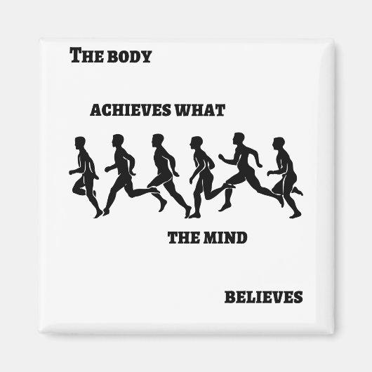 体が心を叶え信じる マグネット (正面)