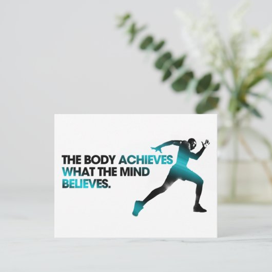 体がMINDシアンを達成信じする ポストカード (スタンド正面)