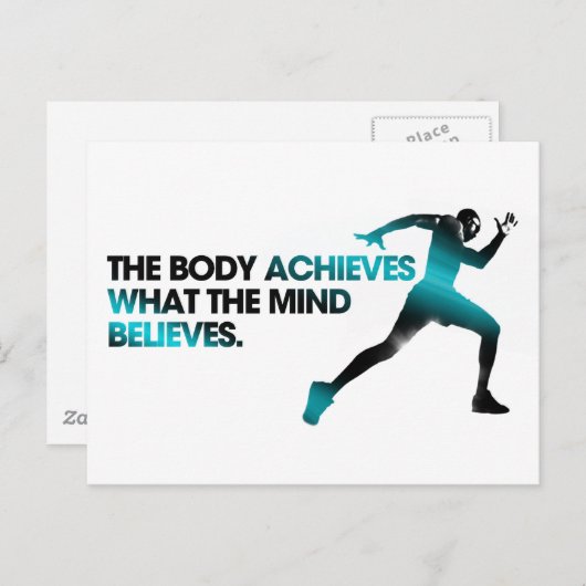 体がMINDシアンを達成信じする ポストカード (正面/裏面)