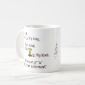 体と血液 コーヒーマグカップ (正面左)