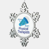 体に良いセラピスト スノーフレークピューターオーナメント (右)