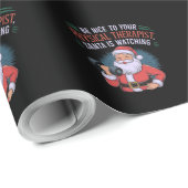 体のセラピストに優しくサンタ ラッピングペーパー (ロールコーナー)