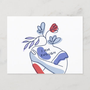 体のポジティビティ移動メッセージ ポストカード