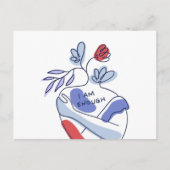 体のポジティビティ移動メッセージ ポストカード (正面)