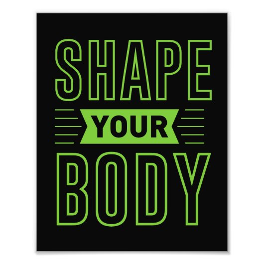 体の形状 フォトプリント            (正面)