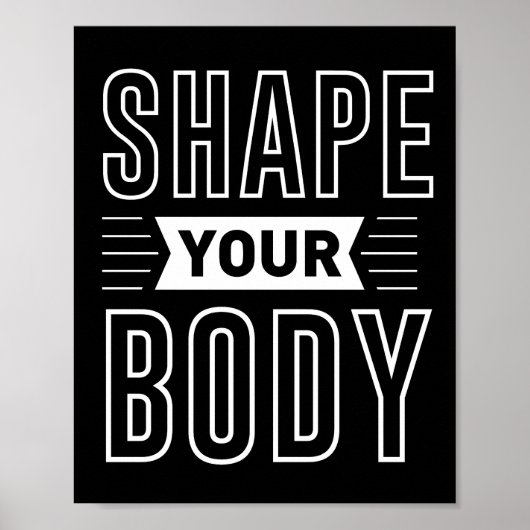 体の形状 ポスター (正面)