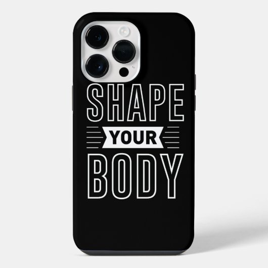 体の形状 iPhoneケース (裏面)