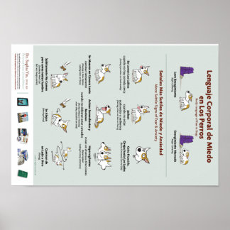 体の恐怖の言葉を犬のポスターにスペインの() ポスター