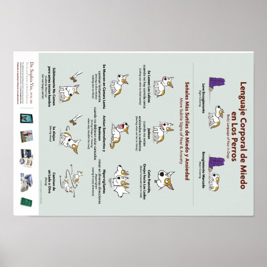 体の恐怖の言葉を犬のポスターにスペインの() ポスター (正面)