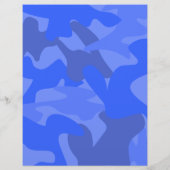 体の狂気の基礎訓練キャンプのフィットネスの青い迷彩柄のフライヤ チラシ (裏面)