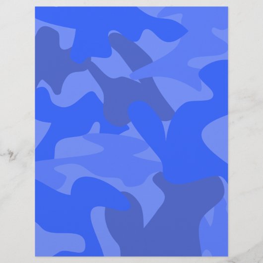 体の狂気の基礎訓練キャンプのフィットネスの青い迷彩柄のフライヤ チラシ (裏面)