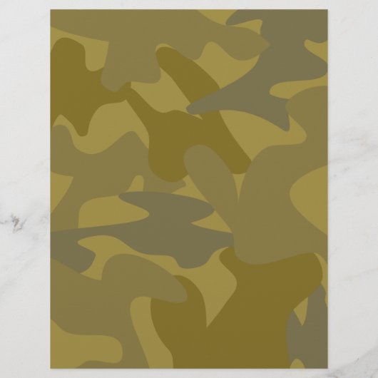 体の狂気の深緑色の迷彩柄の基礎訓練キャンプのフライヤ チラシ (裏面)