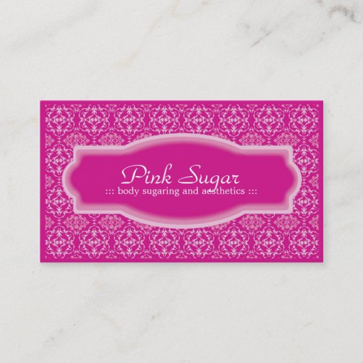 体の砂糖で甘くする及び美学の名刺 名刺 (正面)