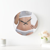 体の輪郭のシェイプと外観 ラージ壁時計 (ホーム)