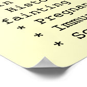 体の開示 ポスター (角)