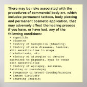 体の開示 ポスター (正面)