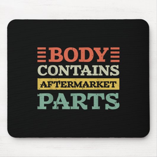 体は、お尻及び膝Rのためのアフターマーケット部品を含む マウスパッド (正面)