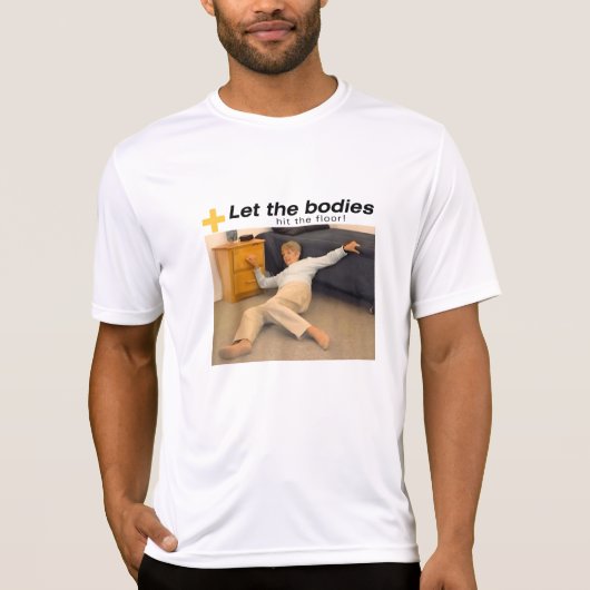 体を床のミーム Tシャツ (正面)