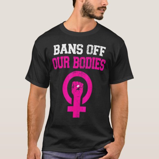 体を禁止する私の体ストップは、Womを禁止 Tシャツ (正面)