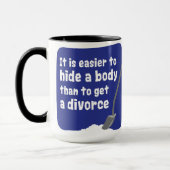 体を隠すことは容易です マグカップ (左)