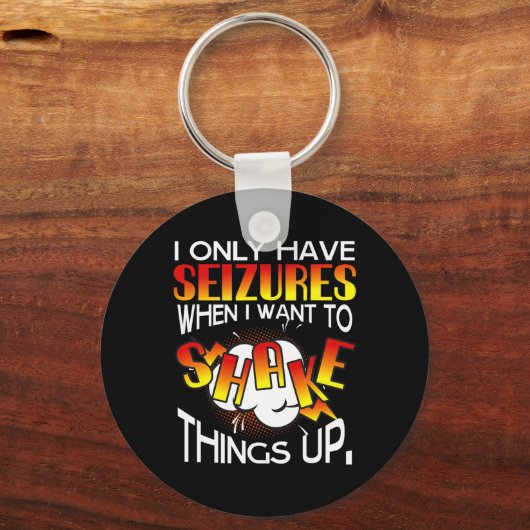 体を震わせたいときだけ発作を起こす キーホルダー (正面)