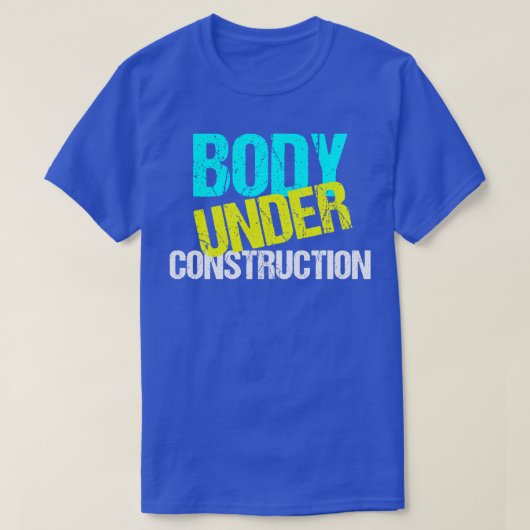 体アンダー建築おもしろいエクササイズダイエット Tシャツ (デザイン正面)