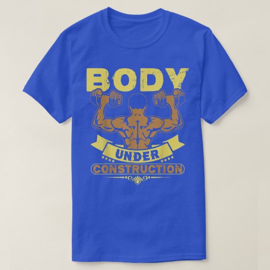 体イン建築シャツジおもしろいムトレーニングT- Tシャツ (デザイン正面)