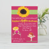 体カスタマイズ操バースデーパーティ招待状 招待状 (スタンド正面)