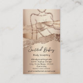 体カスタム彫刻コスメティックロゴQRCode女性 名刺 (正面)