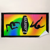 体カスタム操少女用ビーチタオル ビーチタオル (正面)