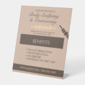 体コンタリング体スカルプトマッサージの利点 台座サイン (正面)