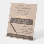 体コンタリング体スカルプトマッサージセラピー 台座サイン (正面)