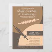 体コンタリング体スカルプトマッサージフライヤー 招待状 (正面)