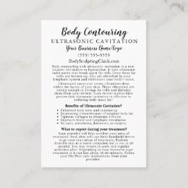 体コンタリング超音波キャビテーション情報 名刺