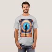 体シルエットTシャツのスケッチ Tシャツ (正面フル)