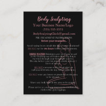 体スカルプトのプリ/ポストトリートメント情報