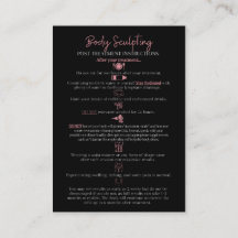 体スカルプトの前後のトリートメント情報